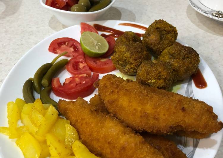 شنیسل ماهی قزل آلا